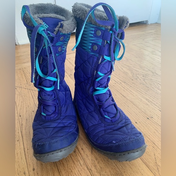 Columbia snow boots with Omni-heat liner great for winter big girl’s size 5 - Picture 6 of 11